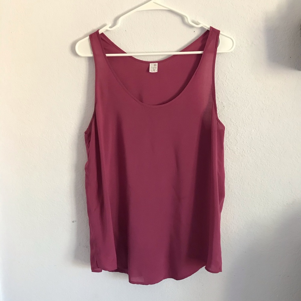 Nordstrom BP mauve 100% rayon tank
